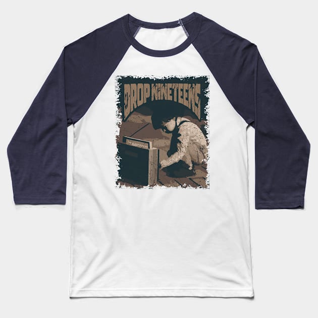 Drop Nineteens Vintage Radio Baseball T-Shirt by K.P.L.D.S.G.N